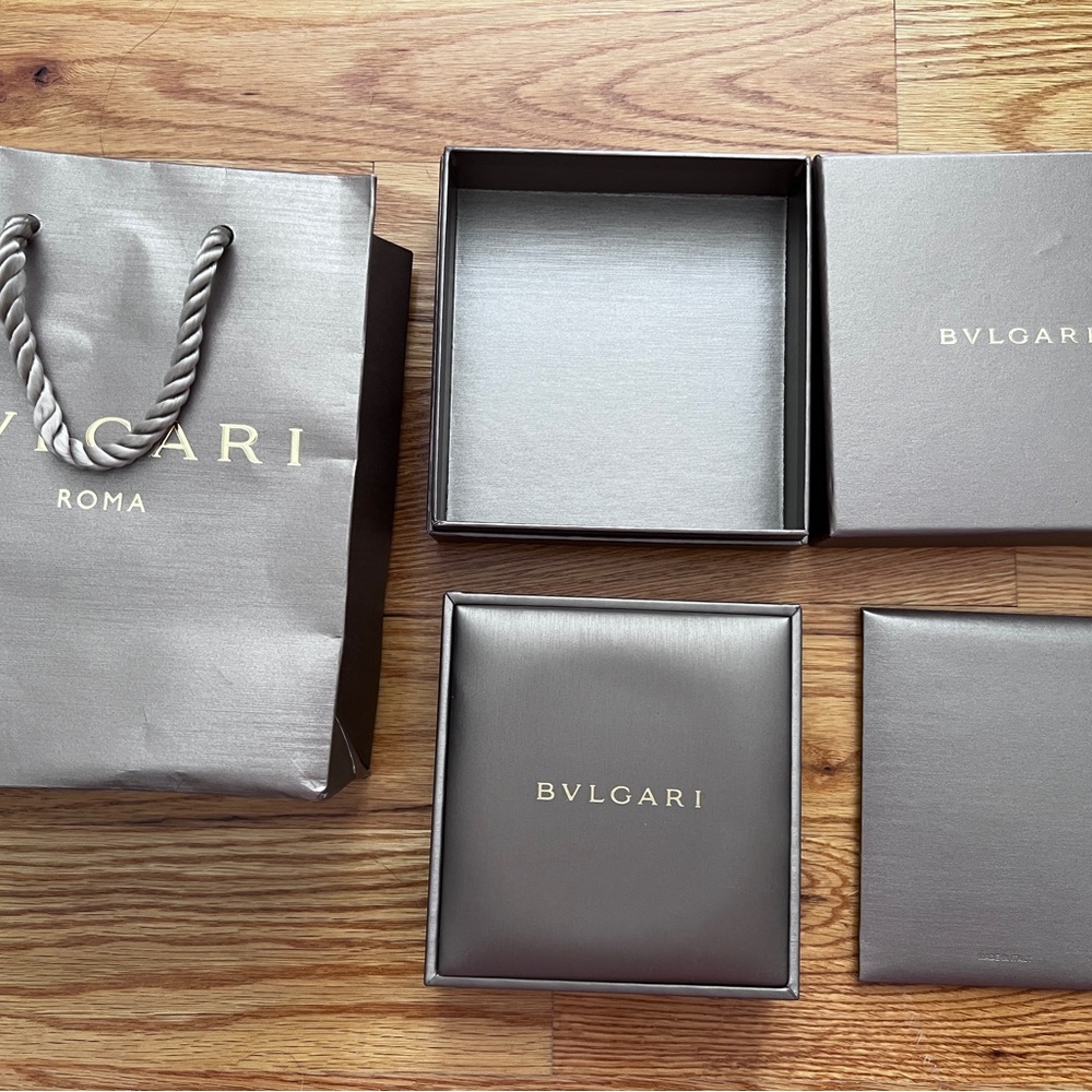 Authentic Bvlgari necklace gift box